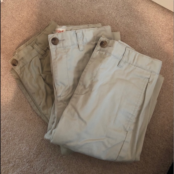 Cat & Jack Other - 3 pair of school khaki pants size 12